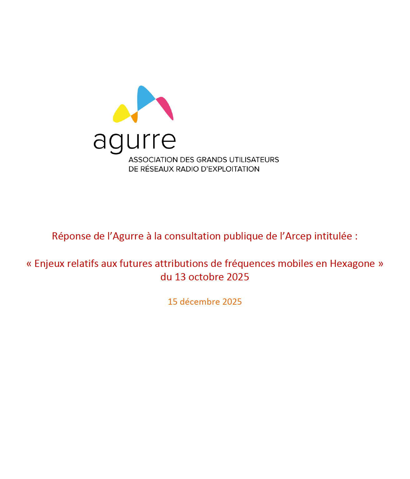 Consultation Publique Arcep